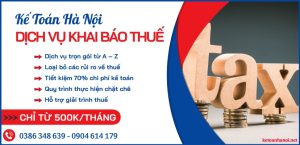 Dich Vu Khai Bao Thue
