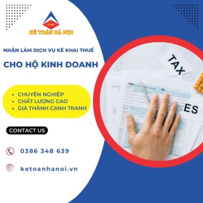 Phí Dịch Vụ Kê Khai Thuế Hộ Kinh Doanh Cá Thể Tại Hưng Yên