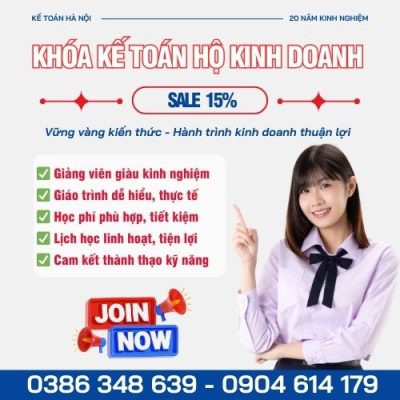 Khóa Kế Toán Hộ Kinh Doanh Tại Hà Nội Tốt Nhất