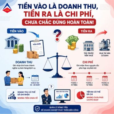 Tiền Vào Là Doanh Thu, Tiền Ra Là Chi Phí? Chưa Chắc đúng